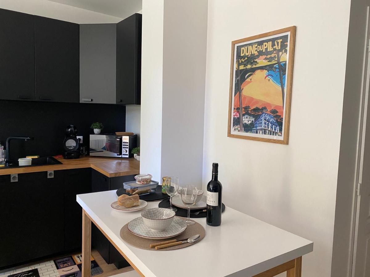 Charmant T2 Avec Exterieur Villa Deganne 아르카숑 외부 사진