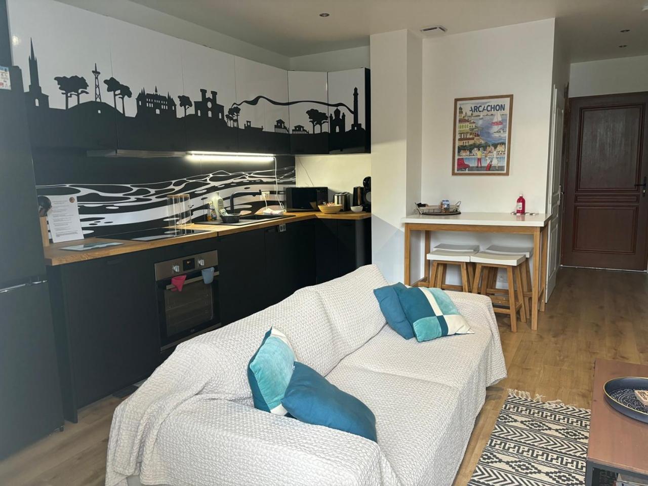 Charmant T2 Avec Exterieur Villa Deganne 아르카숑 외부 사진